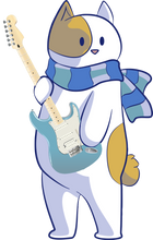 Load image into Gallery viewer, Guitar Cat Hoodie