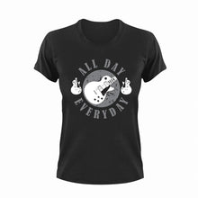 Load image into Gallery viewer, All Day Everyday Guitar T-Shirtguitar, Ladies, Mens, music, musician, Unisex