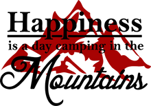 Load image into Gallery viewer, Happiness is Camping in the Mountains Hoodie