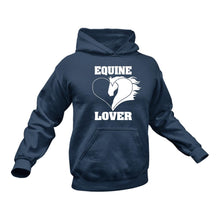 Load image into Gallery viewer, Equine Lover - Unique Cotton Hoodie - Best Idea for a Horse Lovers Gift