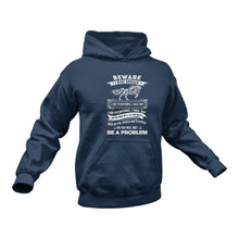 Load image into Gallery viewer, Beware I ride Horses Hoodie - Best Equestrian Gift Idea.