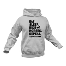 Load image into Gallery viewer, Eat Sleep Ride Horses Repeat - Unique Hoodie