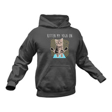 Load image into Gallery viewer, Kitten Yoga Hoodie - Birthday Gift Idea for Cta Yoga Christmas Present