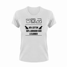 Load image into Gallery viewer, 40% Cotton 60% Labrador Hair & Slobber T-Shirtanimals, dog, Ladies, Mens, pets, Unisex