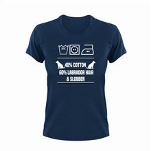 Load image into Gallery viewer, 40% Cotton 60% Labrador Hair & Slobber T-Shirtanimals, dog, Ladies, Mens, pets, Unisex