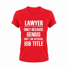 Load image into Gallery viewer, Genius Lawyer T-ShirtGenius, Ladies, law, lawyer, Mens, Unisex