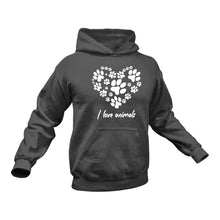 Load image into Gallery viewer, I Love Animals Hoodie