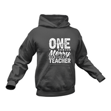 Load image into Gallery viewer, Merry Teacher Hoodie - Best Birthday Gift or Christmas Present