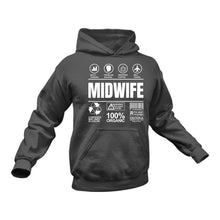 Load image into Gallery viewer, Midwife Contents Inside Hoodie - Makes a Great Gift for that Someone Special