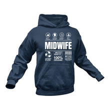 Load image into Gallery viewer, Midwife Contents Inside Hoodie - Makes a Great Gift for that Someone Special