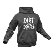 Load image into Gallery viewer, Dirt and Glitter Mom of Both - Unique Cotton Hoodie - Best Idea for a Mother's Day Gift