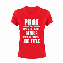 Load image into Gallery viewer, Genius Pilot T-Shirtairplane, Genius, Ladies, Mens, pilot, Unisex
