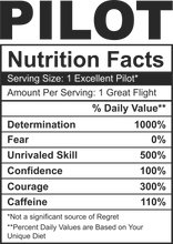 Load image into Gallery viewer, Pilot Nutritional Facts Hoodie - Best gift Idea for a Pilot