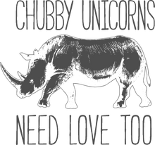 Load image into Gallery viewer, Chubby Unicorns Need Love Too Hoodie - Best Rhino Gift Idea
