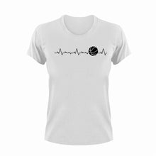 Load image into Gallery viewer, Ball heartbeat T-Shirtheartbeat, Ladies, Mens, sport, Unisex