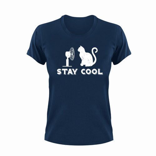 Stay Cool Unisex Navy T-Shirt Gift Idea 122