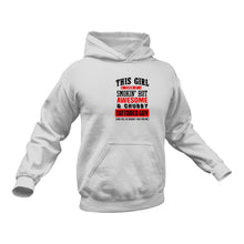 Load image into Gallery viewer, This girl is taken by a smokin hot awesome and chubby tattooed guy Hoodie - Birthday Gift or Christmas Present Idea