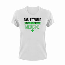 Load image into Gallery viewer, Table tennis is the best medicine T-Shirthealth, Ladies, medicine, Mens, sport, table tennis, Unisex