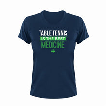 Load image into Gallery viewer, Table tennis is the best medicine T-Shirthealth, Ladies, medicine, Mens, sport, table tennis, Unisex