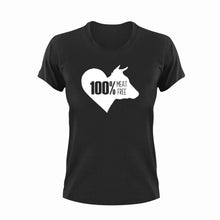 Load image into Gallery viewer, 100% meat free T-Shirtbeef, Ladies, meat free, Mens, Unisex, Vegan