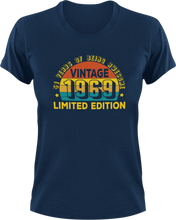 Load image into Gallery viewer, Vintage 1969 Birthday T-ShirtLadies, Mens, Unisex