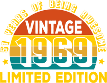 Load image into Gallery viewer, Vintage 1969 Birthday T-ShirtLadies, Mens, Unisex