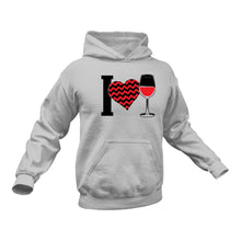 Load image into Gallery viewer, I Love Wine Hoodie - Funny Gift Idea
