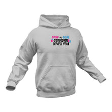 Load image into Gallery viewer, Gender Reveal Pink or Blue Grandma Loves You Hoodie