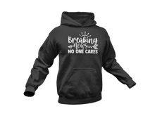 Load image into Gallery viewer, Breaking News No One Cares Hoodie