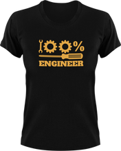 Load image into Gallery viewer, 100% Engineer T-Shirt100%, engineer, job, Ladies, Mens, Unisex