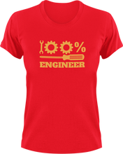Load image into Gallery viewer, 100% Engineer T-Shirt100%, engineer, job, Ladies, Mens, Unisex
