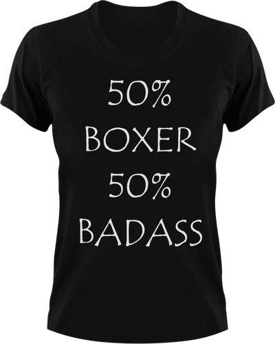 Badass Boxer T-Shirt50% 50%, badass, boxer, boxing, Ladies, Mens, sport, Unisex