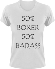 Load image into Gallery viewer, Badass Boxer T-Shirt50% 50%, badass, boxer, boxing, Ladies, Mens, sport, Unisex