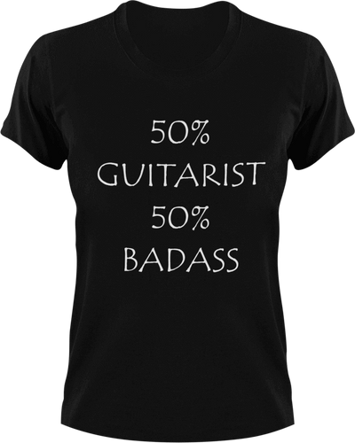 Badass Guitarist T-Shirt50% 50%, badass, country, guitar, Ladies, Mens, music, rock, Unisex