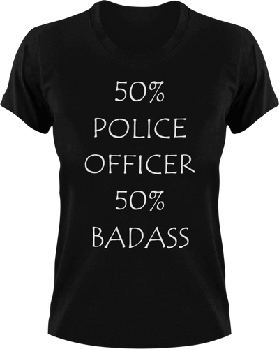 Badass Police Officer T-Shirt50% 50%, badass, job, Ladies, Mens, police, Police Dog, Police Officer, Unisex