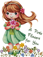 Load image into Gallery viewer, A Posie Flowers For You Kids T-Shirtboy, dog, dyzynu, girl, kids, neice, nephew