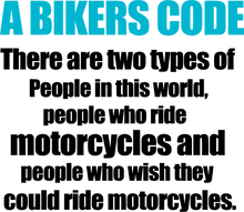 Load image into Gallery viewer, A Bikers Code Hoodie