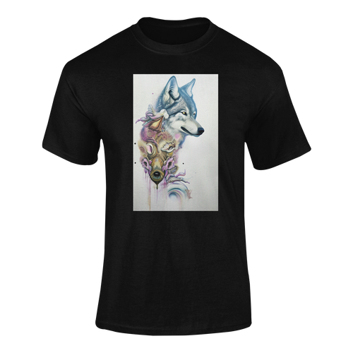 Abstract Wolf T-Shirtanimal, animals, fanart, gamer, games, gaming, Ladies, Mens, painted, Unisex, videogames, wolf