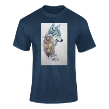 Load image into Gallery viewer, Abstract Wolf T-Shirtanimal, animals, fanart, gamer, games, gaming, Ladies, Mens, painted, Unisex, videogames, wolf