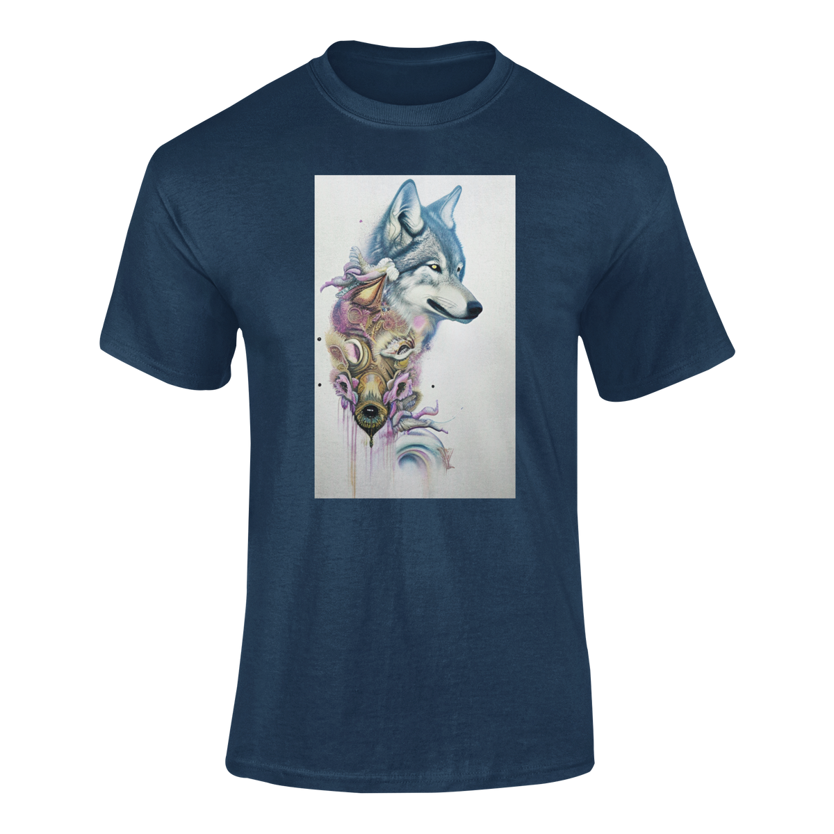 Abstract Wolf T Shirt T Za