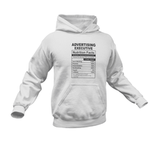Load image into Gallery viewer, Advertising Executive Nutrition Facts Funny Gift Idea for Hoodie