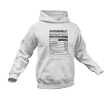 Load image into Gallery viewer, Agronomist Nutrition Facts Funny Gift Idea for Hoodie
