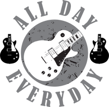 Load image into Gallery viewer, All Day Everyday Guitar T-Shirtguitar, Ladies, Mens, music, musician, Unisex
