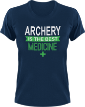 Load image into Gallery viewer, Archery is the best medicine T-Shirtarcher, archery, Ladies, medicine, Mens, sport, the best medicine, Unisex