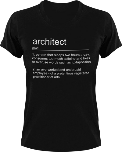 Architect T-Shirtarchitect, job, Ladies, Mens, noun, Unisex