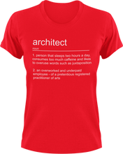 Load image into Gallery viewer, Architect T-Shirtarchitect, job, Ladies, Mens, noun, Unisex
