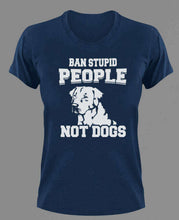 Load image into Gallery viewer, Ban stupid people not dogs T-ShirtAdopt, animals, cat, dog, Ladies, Mens, pets, Unisex