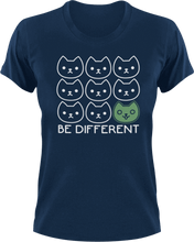 Load image into Gallery viewer, Be different T-Shirtcat, dog, dogs, Ladies, Mens, motivation, pets, Unisex