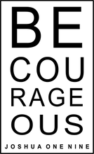 Load image into Gallery viewer, Becourages text design in black