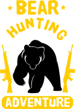 Load image into Gallery viewer, Bear Hunting Adventure Novelty T-ShirtAdventure, bear, hunt, hunter, hunting, Ladies, Mens, Unisex